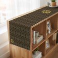 thumbnail image 6 of Table Runners 48 Inches Long Dress Scarves, Brown Golden Floral Farmhouse Kitchen/Dining Table Runner, Short Coffee Tablerunners, Modern Abstract Art Spring Flowers 13x48 Inch, 6 of 9