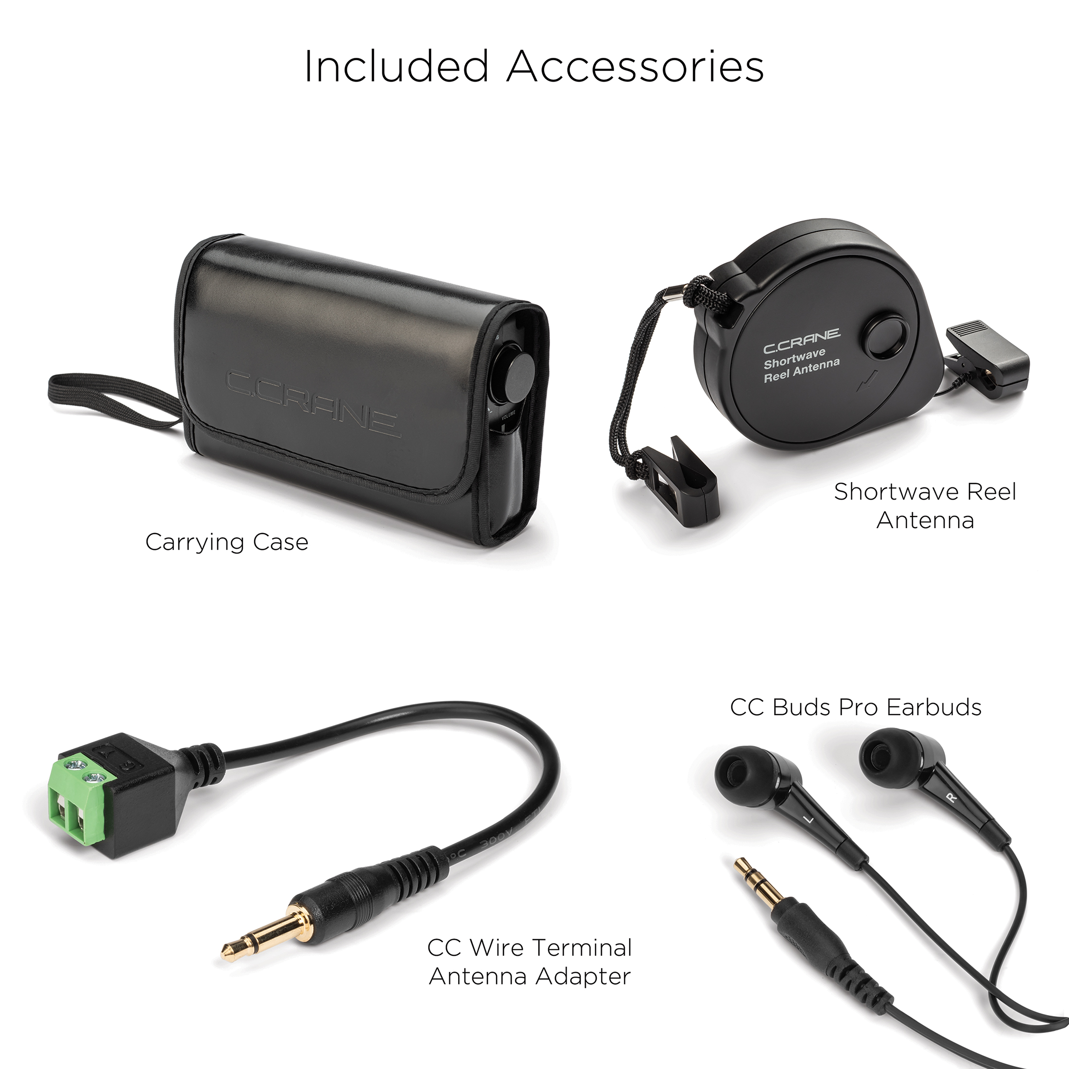 C.Crane CC Skywave SSB 2 AM, FM, Shortwave, NOAA Weather + Alert, Scannable VHF Aviation Band and Single Side Bands Small Battery Operated Portable Travel Radio Includes SW Wire Antenna Adapter