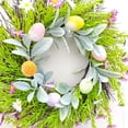 thumbnail image 2 of CSSAD 18'' New Easter Egg Wreaths Decoration for Front Door, Artificial Spring Wreath for Home Indoor Outdoor Window Wall Holiday Party Decor, 2 of 6