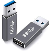 Electop Updated USB 3.1 GEN 2 Male to Type C Female Adapter (2 Pack), Support Double Sides 10Gbps Charging & Data