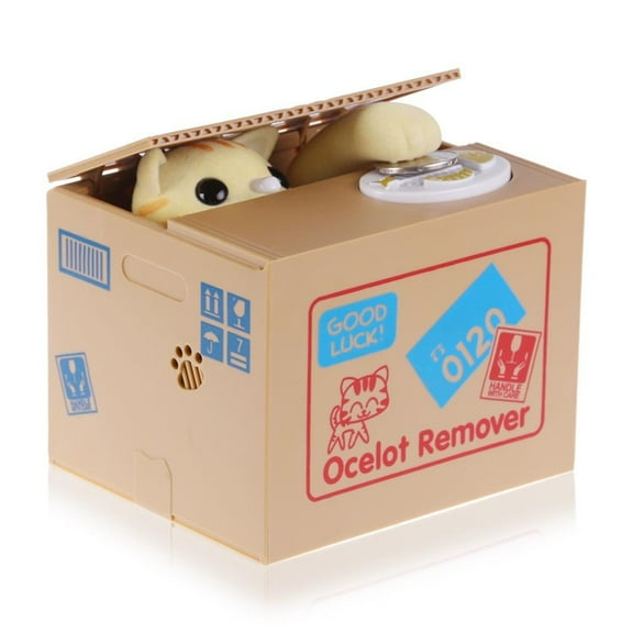 Shine Itazura Stealing Coin Cat Bank