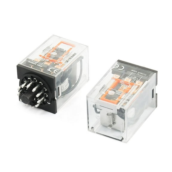 Unique Bargains 2pcs MK3P-1 DC 24V Coil 11-Pin 3PDT 3NO 3NC Electromagnetic Relay
