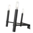 thumbnail image 4 of Millennium Lighting 25606 Skyva 6 Light 25" Wide Pillar Candle Style Chandelier - Black, 4 of 6