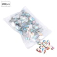 thumbnail image 2 of Bead Sewing Stone 200 Pcs  Bead Acrylic Resin Drip Sewing Rhinestone Buttons 7x12mm Shoe Decoration  White, 2 of 8