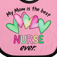 thumbnail image 4 of Inktastic My Mom is the Best Nurse Ever Boys or Girls Baby Bib, 4 of 4