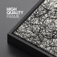 thumbnail image 4 of PixonSign Framed Canvas Print Wall Art Set Duotone Dark Forest Tree Branch Landscape Abstract Shapes Illustrations Modern Art Boho Decorative for Living Room, Bedroom, Office - 24"x36"x3 BLACK, 4 of 5