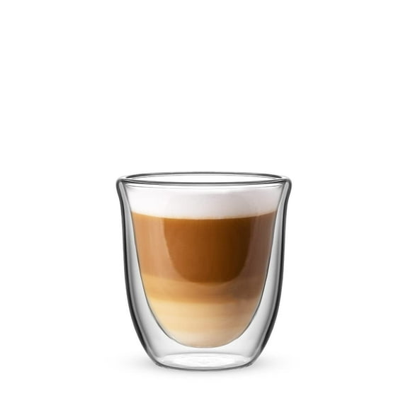 Bialetti Set 2 Double Wall Firenze Glass, 200 ml, Thermal Insulation, Borosilicate Glass