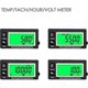 thumbnail image 3 of Lcd Digital Hourmeter Tachometer Engine Thermometer Replaceable Clock For Motorcycle Atv Marine Boat Gasoline Engines, 3 of 4