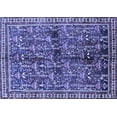 thumbnail image 1 of Ahgly Company Indoor Rectangle Persian Blue Traditional Area Rugs, 5' x 7', 1 of 4
