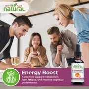 Why Not Natural B Complex Liquid: All 8 B Vitamins, 60 Servings, Organic Tangerine