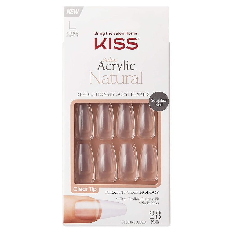 Kiss Salon Acrylic Natural Nails Crystal