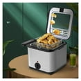 thumbnail image 4 of Electric Deep Fryer, The Most Compact & Convenient To Deep Fry Comfort Food, Restaurant-Style Basket With A 2.64-Quart Capacity, Easy-View Window & Adjustable Temp Control, Stainless 2.5 L, 4 of 7