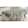 thumbnail image 1 of Ambesonne Leaves Tablecloth Rectangular Table Cover, Abstract Nature Swirls, 52"x70", Cream Dark Taupe, 1 of 3