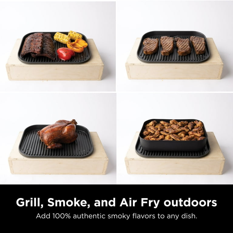 Ninja Woodfire 3-in-1 Outdoor Grill, Master Grill, BBQ Smoker, & Outdoor  Air Fryer with Woodfire Technology, OG700 