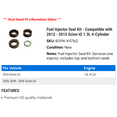 thumbnail image 2 of Fuel Injector Seal Kit - Compatible with 2012 - 2015 Scion iQ 1.3L 4-Cylinder 2013 2014, 2 of 2