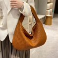 thumbnail image 4 of Bolso tejido a mano de alta gama, bolso para mujer, bolso de hombro con textura informal, bolso de mano de uso versátil, 4 of 6