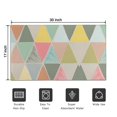 thumbnail image 5 of Multi Color Triangle Checkered Pattern Door Rugs,Washable Non Slip Door Mats Indoor,Decorative Door Mats,Entry Mat Indoor for Entrance,Bedroom,Kitchen,Bathroom,17"x30", 5 of 6