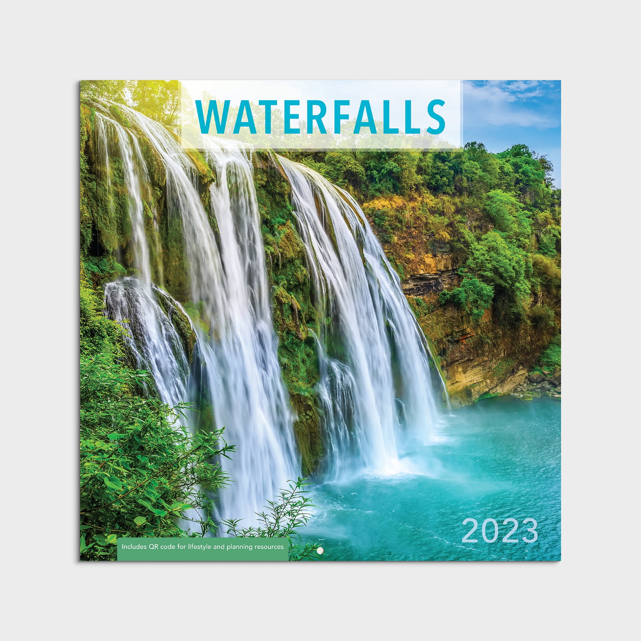 2023-12 Month Calendar-Waterfalls 12x12 Hanging Wall Calendar by DaySpring