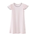 thumbnail image 1 of Chemises de Nuit pour Filles Robe de Nuit Princesse Manches Volantées Pyjama en Coton Robe pour Enfants Rose 5-6 Ans, 1 of 4