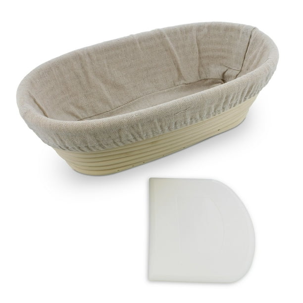 rural365 oval proofing basket 10 inch bread proofing basket