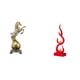 thumbnail image 1 of Escultura Artística De Llama De Caballo De Resina Moderna, Figura De Fuego Abstracta Coleccionable, Adorno Decorativo Para Sala De Estar, Oficina, Estante, Centro De Mesa, 1 of 8