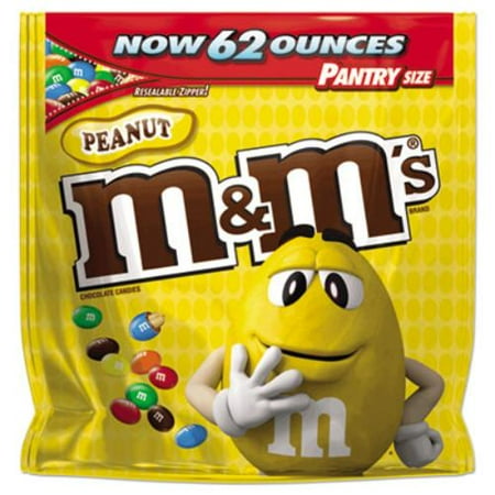 Coated Candy - Mars Drinks 1207596 Milk Chocolate Coated Candy W/peanut Center, 62 Oz Bag