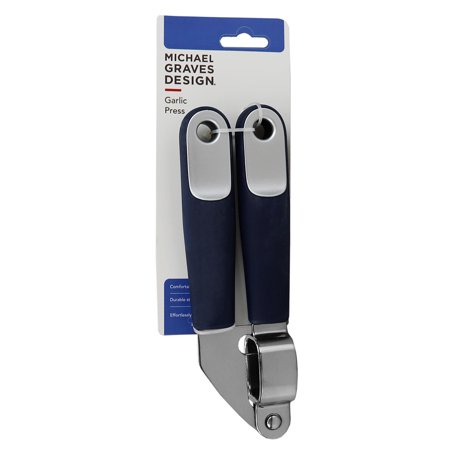 Michael Graves Design Comfortable Grip Stainless Steel Garlic Press  Indigo