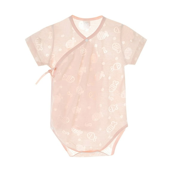 WRKEKC Baby Girl Romper, Toddler Boy Jumpsuit, Baby Short Sleeve Bag Summer Thin Lightly Jumpsuit Newborn Fart Clothes