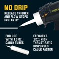 thumbnail image 3 of Pistolet à Calfeutrer SILIGUN Gen-3 Compact Sans Goutte Tube de 310mL, 3 of 7