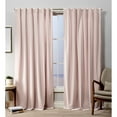 thumbnail image 2 of Exclusive Home Velvet Heavyweight Light Filtering Hidden Tab Top Curtain Panel Pair, 52"x84", Blush, 2 of 7