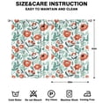 thumbnail image 2 of Printed Floral Drapes 42x63 Inch 2 Panels Rod Pocket Blackout Curtains for Bedroom and Everyday Use, 2 of 2