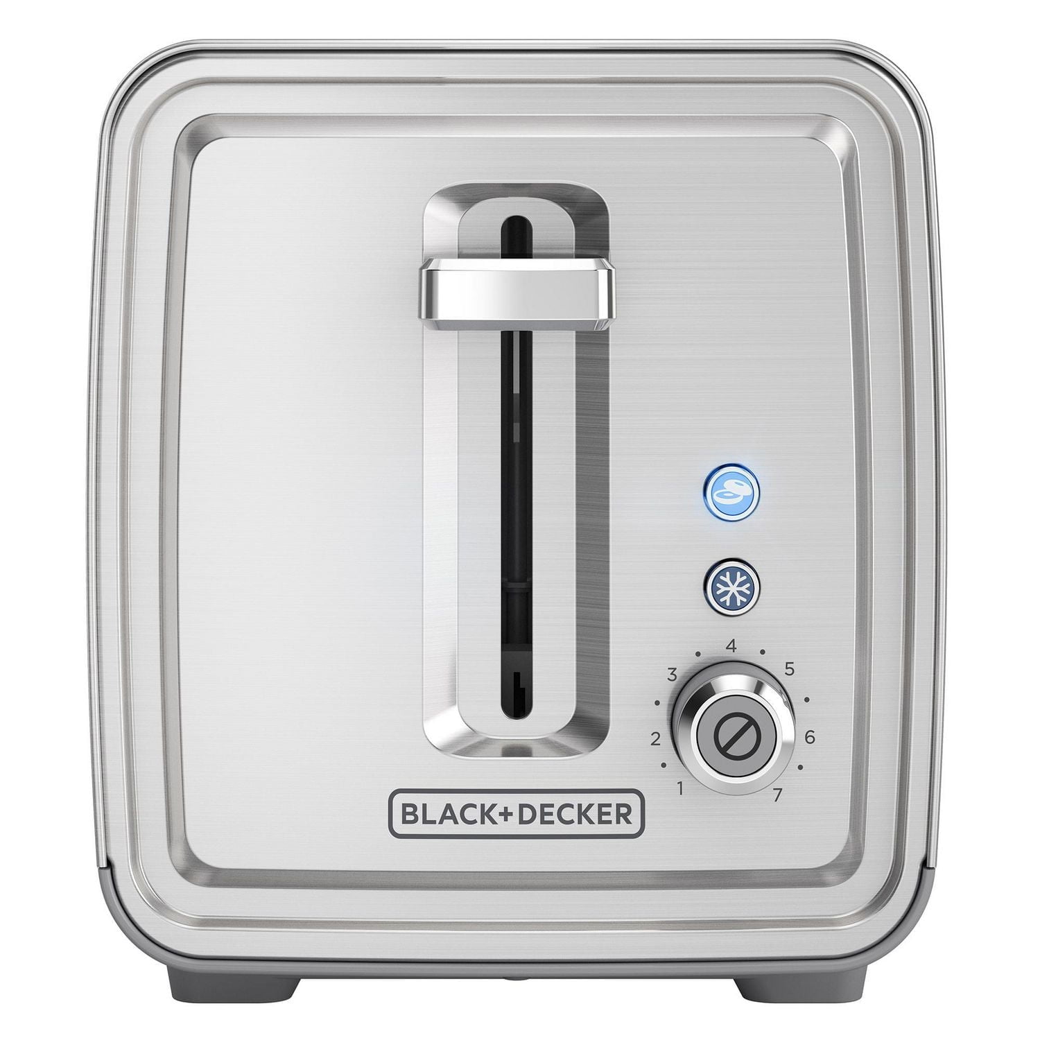2-Slice Toaster with extra-wide self-centering slots