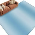 thumbnail image 3 of Light Blue Ombre 5x7 Area Rugs, Farmhouse Blue Gradient Modern Art Non-Skid Rubber Backing Large Rectangle Rugs - Living Room Bedroom Home Office, Indoor Floor Mat Carpets Washable Rug, 3 of 9