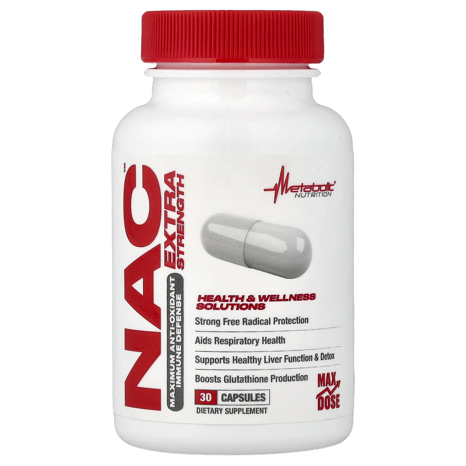 Metabolic Nutrition NAD MAX+™, Anti-Aging Cellular Rejuvenator, 30 Capsules