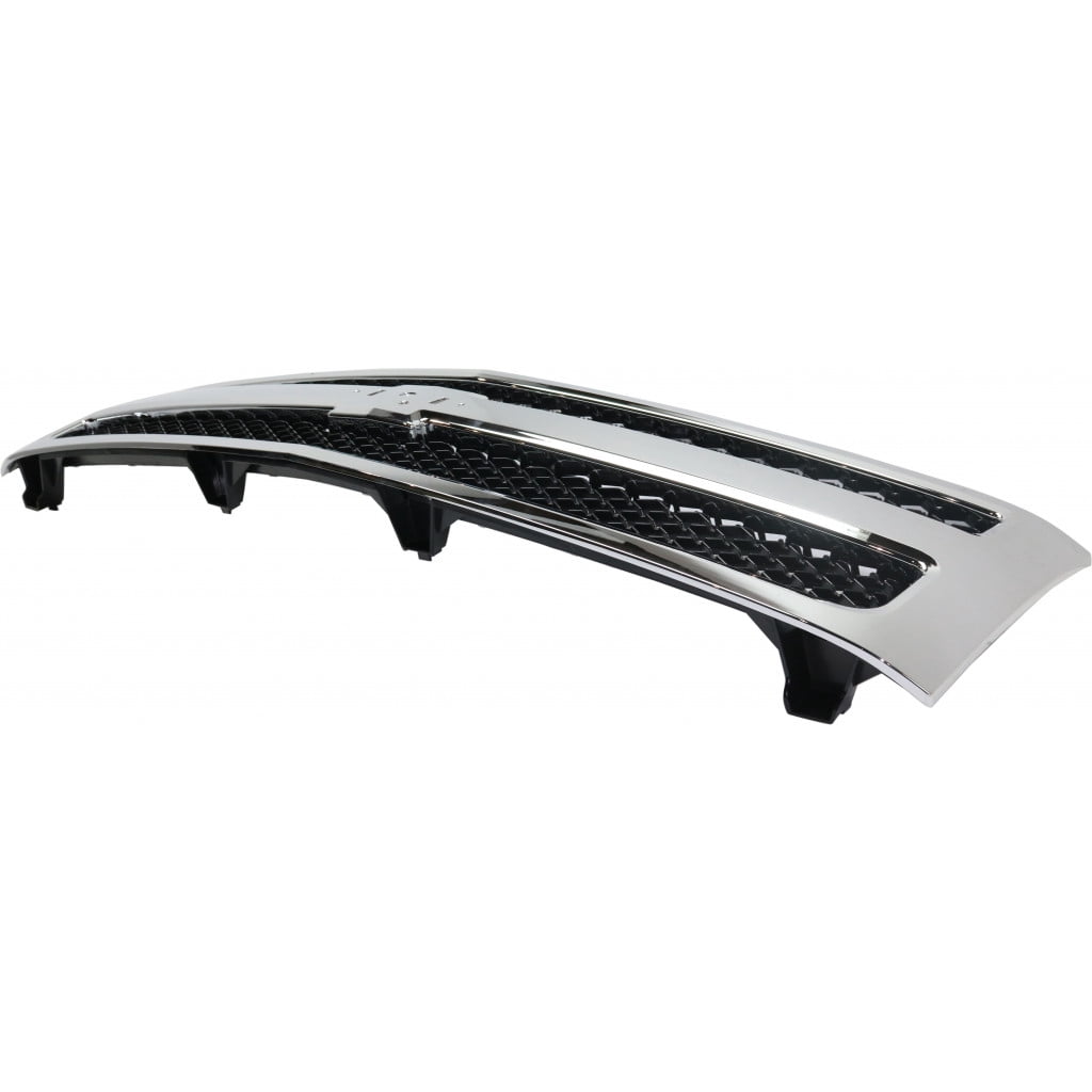 For Chevy Silverado 1500 Grille Assembly 2007-2013 | Plastic | Chrome Shell / Black Insert | Factory Installed | Excludes 2007 Classic Plastic | Textured Black | GM1200572 | 25810707