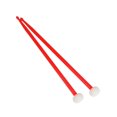 thumbnail image 2 of Runquan 2 Pcs Baguettes de Percussion pour Cymbales Exercice Performance Rouge, 2 of 8