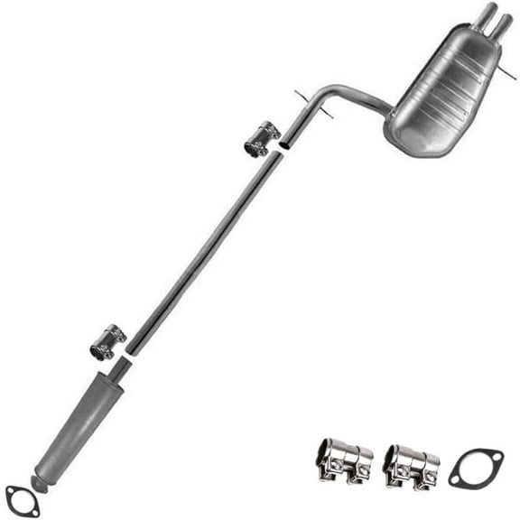 Exhaust system kit compatible for volvo xc90 2003-2006 2.5l 2.9l fwd - include