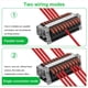 thumbnail image 5 of Paquete de 120 Terminales de Carril DIN, Terminales de Carril DIN -211 de 0,08-4 mm², Kit de Bloque de Terminales Negro, Bloque de Conexión Eléctrica, 5 of 5