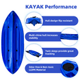thumbnail image 3 of Kids Kayak – 7FT Perch-On-Top with Paddle – Lightweight 22 lb – 88 lb Capacity – UV HDPE – Stable Hard Shell – Pool, Lake, River & Ocean – Tip-Resistant – Ages 5-12, 3 of 7