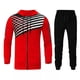 thumbnail image 1 of Conjunto de sudadera y pantalones de manga larga con capucha y estampado de retazos para hombre, traje, abrigo deportivo, conjunto de suéter para hombre Pompotops oipoqjl52017, 1 of 5