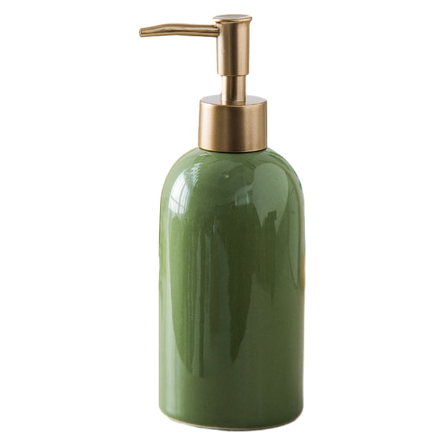 Dispensador de jabón de estilo simple Botella de emulsión de cerámica rellenable Dispensador de jabón líquido orgánico