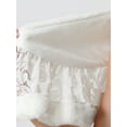 thumbnail image 5 of INSPIRE CHIC Women's Wedding Cape for Dress Lace Trim Evening Faux Fur Shawl Shrug S White, 5 of 5