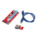 thumbnail image 1 of Pci-E 1X A 16X Tarjeta De Adaptador Vertical Con Alimentación Mejorada Cable De Extensión Usb 3.0 Tarjeta De Minería Inevent EL015869-00, 1 of 5