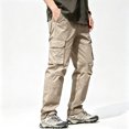 thumbnail image 2 of Men's Cargo Pants Stretch Multi Pocket Lightweight All Terrain Hiking Pants S-XXL, 2 of 9