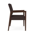 thumbnail image 2 of Pemberly Row Waiting Reception Wide Guest Chair Wood Frame in Brown, 2 of 5