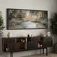 thumbnail image 3 of Large Framed Canvas Print Abstract Modern Wall Art Decorative Ready to Hang Painting for Living room Bedroom - 60"x30" Black Frame, 3 of 9