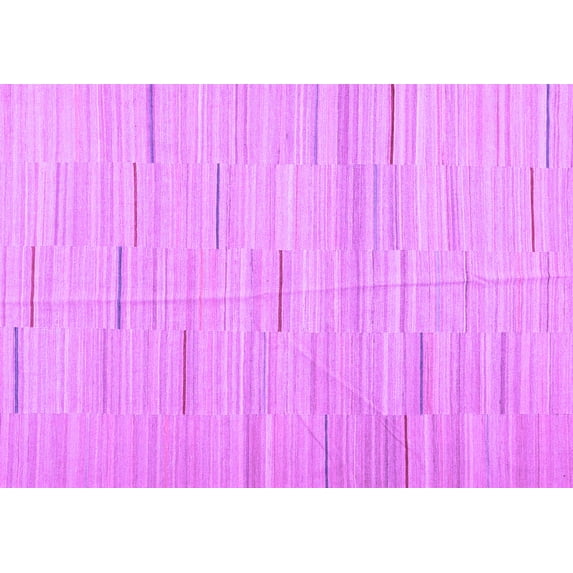 Ahgly Company Indoor Rectangle Abstract Purple Contemporary Area Rugs, 5' x 7'