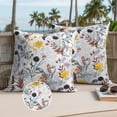 thumbnail image 3 of Botanical Flowers Outdoor Pillow Covers 24x24 Set of 2,Waterproof Patio Throw Pillowcase Protectors,Farmhouse Pastoral Floral Plants Decorative Pillow Shams Cushion Covers for Seat Bed Couch Sofa, 3 of 8