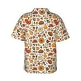 thumbnail image 3 of Picia Thanksgiving Food Gentle Cotton Regular Fit Short Sleeve Casual Hawaiian Shirt for Men-X-Large, 3 of 9
