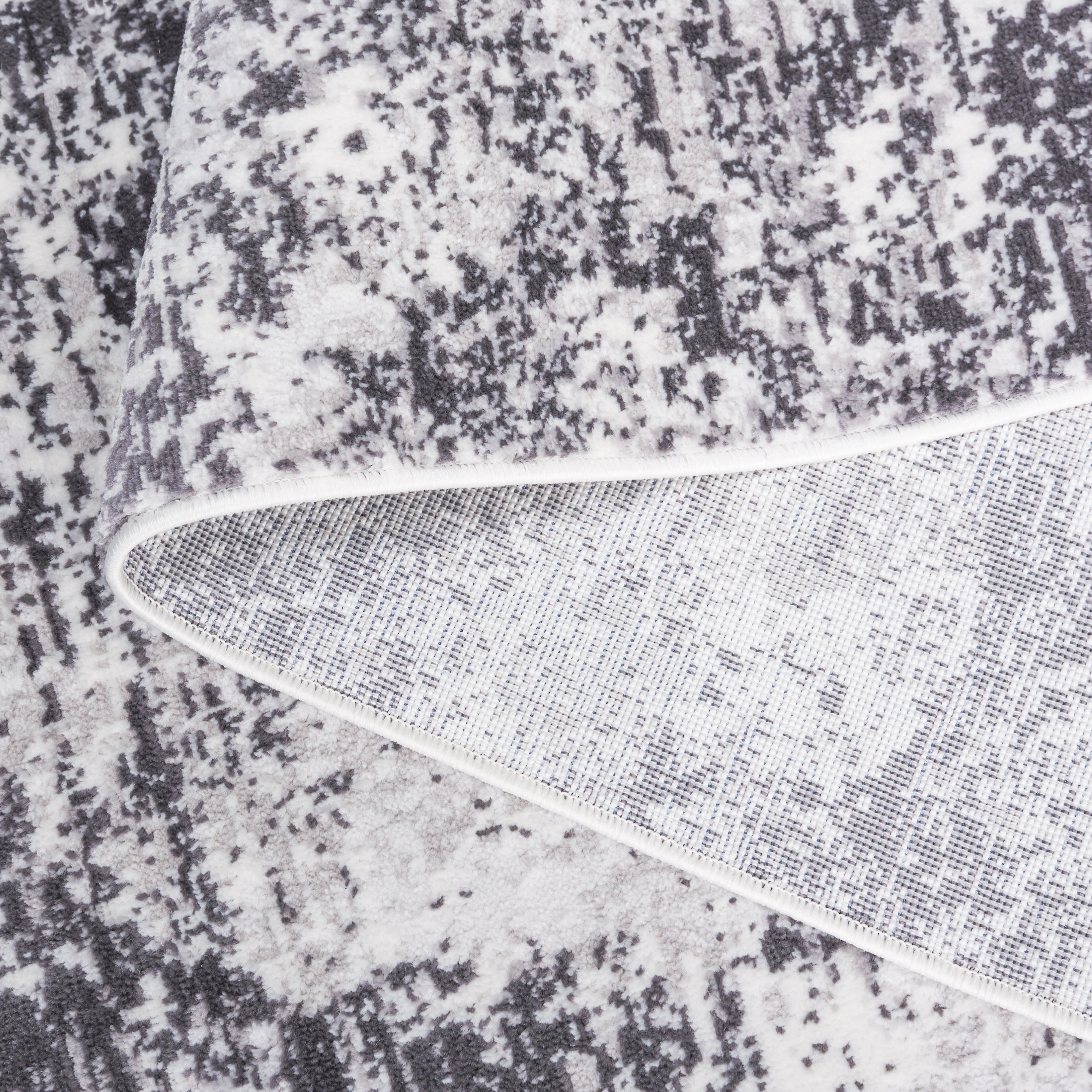 SAFAVIEH Amelia Alastar Abstract Distressed Area Rug, Charcoal/Ivory, 4' x 6'